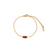 Wholesale Titanium Steel Geometric Simple Bracelet With Pearl Sailor Buckle Electroplated