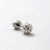 Wholesale Titanium Steel Geometric Simple Style Electroplated Ear Nail For Women