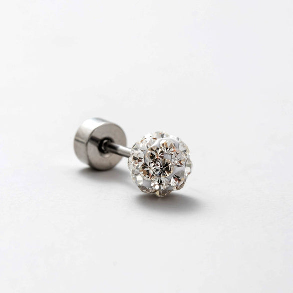 Wholesale Titanium Steel Geometric Simple Style Electroplated Ear Nail For Women