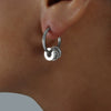 Wholesale Titanium Steel Geometric Small Circle Earrings For Women Gold Plated