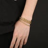 Wholesale Titanium Steel Geometric Sporty Style Spiral Hemp Rope Twist Chain Women's Bracelet