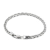 Wholesale Titanium Steel Geometric Sporty Style Spiral Hemp Rope Twist Chain Women's Bracelet