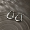 Wholesale Titanium Steel Geometric Square Earrings For Women Electroplated Simple Fashion Design