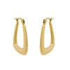 Wholesale Titanium Steel Geometric Square Earrings For Women Electroplated Simple Fashion Design