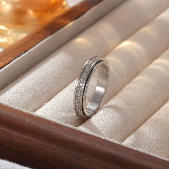 Wholesale Titanium Steel Geometric Star Electroplated Ring Simple Style Unisex