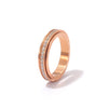 Wholesale Titanium Steel Geometric Star Electroplated Ring Simple Style Unisex