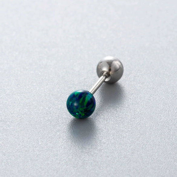 Wholesale Titanium Steel Geometric Style Earrings With Gems