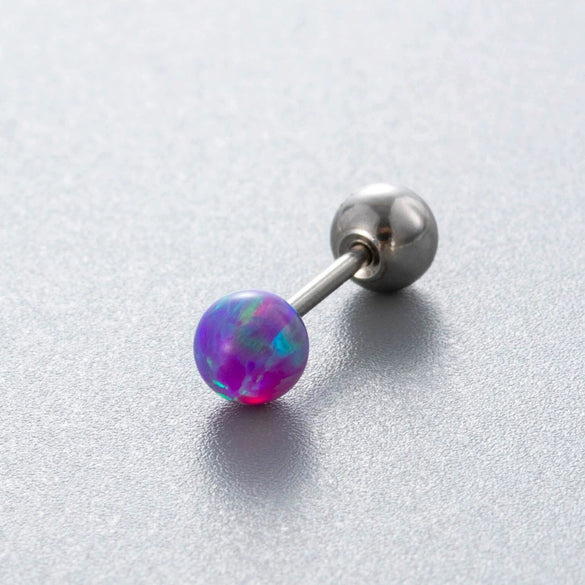 Wholesale Titanium Steel Geometric Style Earrings With Gems