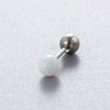 Wholesale Titanium Steel Geometric Style Earrings With Gems