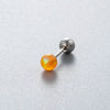 Wholesale Titanium Steel Geometric Style Earrings With Gems