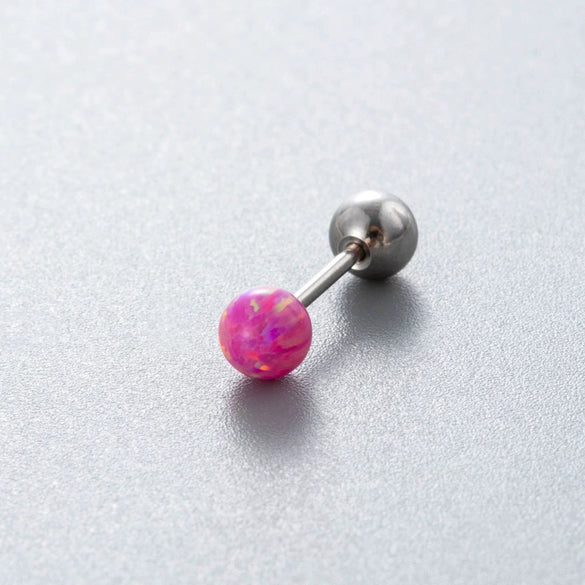 Wholesale Titanium Steel Geometric Style Earrings With Gems