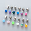 Wholesale Titanium Steel Geometric Style Earrings With Gems