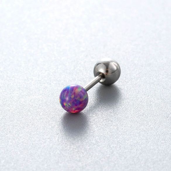 Wholesale Titanium Steel Geometric Style Earrings With Gems