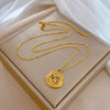 Wholesale Titanium Steel Geometric Style Electroplated Necklace For Women