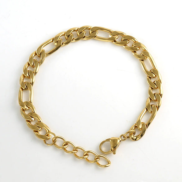 Wholesale 316L Stainless Steel Geometric Style Electroplated Unisex Bracelet