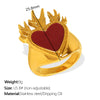 Wholesale 316L Stainless Steel Geometric Style Love Ring For Women With Electroplating Process