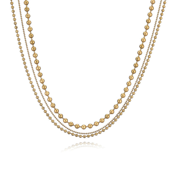 Wholesale Titanium Steel Geometric Style Necklace For Women Gold Plated