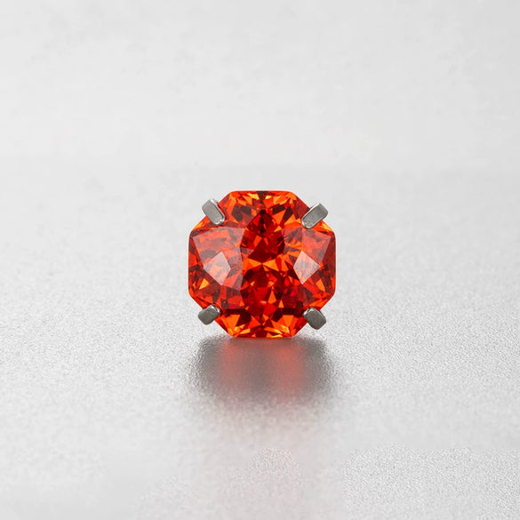 Wholesale Titanium Steel Geometric Sweet Style Zirconia Stud Earrings For Women