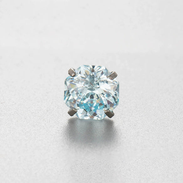 Wholesale Titanium Steel Geometric Sweet Style Zirconia Stud Earrings For Women