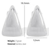 Wholesale 316L Stainless Steel Geometric Triangle Earrings For Women Electroplated Fashion Jewelry