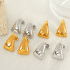 Wholesale 316L Stainless Steel Geometric Triangle Earrings For Women Electroplated Fashion Jewelry