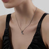 Wholesale Titanium Steel Geometric Ushaped Crescent Pendant Snake Bone Chain Necklace For Women And Men Polished Cold Style