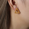 Wholesale Titanium Steel Geometric Ushaped Nonfading Earrings With Electroplating For Women