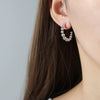 Wholesale Titanium Steel Geometric Ushaped Nonfading Earrings With Electroplating For Women