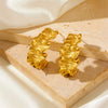 Wholesale Titanium Steel Geometric Vacuum Furnace Electroplating Earrings For Women