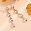 Wholesale Titanium Steel Geometric Water Drop Earrings Retro Style