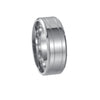 Wholesale Titanium Steel Geometric Wedding Ring For Men And Women With Electroplating Treatment Simple And Elegant Style
