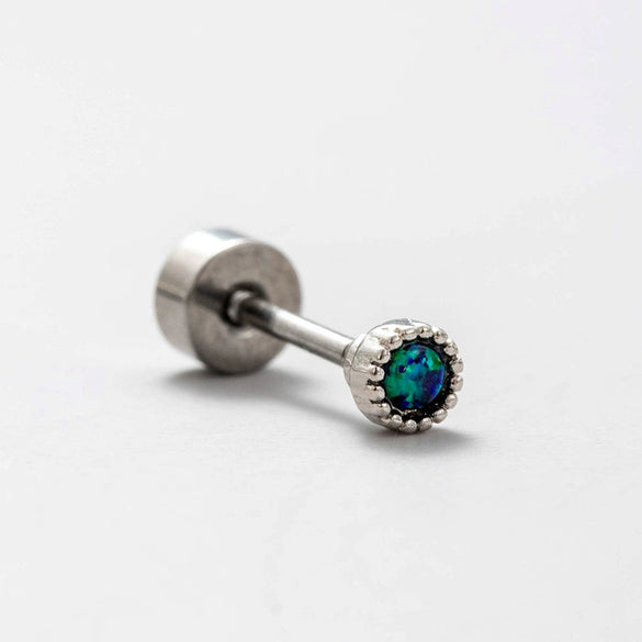 Wholesale Titanium Steel Geometric Women's Little Fresh Style Ear Nails With Zirconia