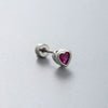 Wholesale Titanium Steel Geometric Women's Little Fresh Style Ear Nails With Zirconia