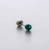 Wholesale Titanium Steel Geometric Women's Little Fresh Style Ear Nails With Zirconia