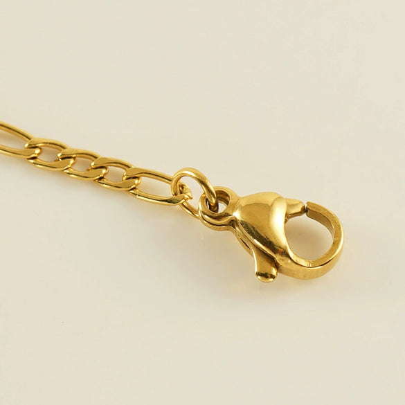 Wholesale Titanium Steel Geometric Women's Single Layer Pure Chain Anklet