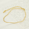 Wholesale Titanium Steel Geometric Women's Single Layer Pure Chain Anklet
