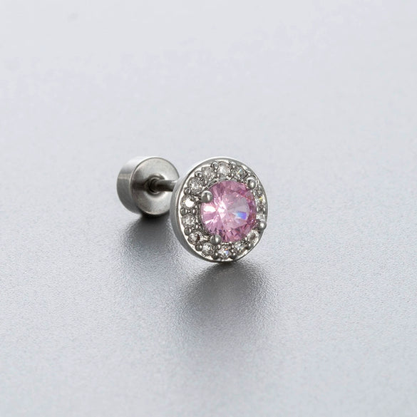 Wholesale Titanium Steel Geometric Zircon Earrings For Women