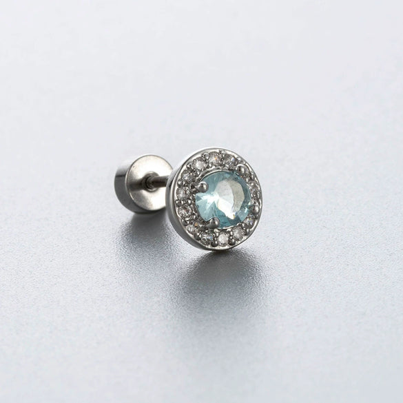 Wholesale Titanium Steel Geometric Zircon Earrings For Women