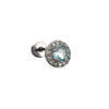 Wholesale Titanium Steel Geometric Zircon Earrings For Women
