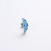 Wholesale Titanium Steel Geometric Zircon Opal Niche Women's Earring