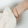 Wholesale Titanium Steel Gold Electroplated Simple Style Ring And Bracelet