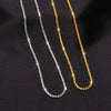 Wholesale Titanium Steel Gold Plated Cauliflower Chain Starry Sparkling Punk Style Necklace With Plain Pendant And Clavicle Chain
