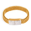Wholesale 316L Stainless Steel Gold Plated Geometric Diamond Watch Chain Jewelry Unisex