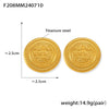 Wholesale 316L Stainless Steel Gold Plated Geometric Pattern Earrings For Women With Simple Personality Style