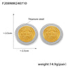 Wholesale 316L Stainless Steel Gold Plated Geometric Pattern Earrings For Women With Simple Personality Style