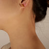 Wholesale 316L Stainless Steel Gold Plated Geometric Round Steel Ball Earrings For Women