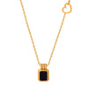 Wholesale 316L Stainless Steel Gold Plated Geometric Square Pendant Necklace For Women Simple Style
