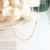 Wholesale 316L Stainless Steel Gold Plated Geometric Style Stitching Necklace For Women