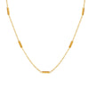 Wholesale 316L Stainless Steel Gold Plated Geometric Style Stitching Necklace For Women
