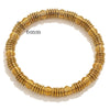 Wholesale Titanium Steel Gold Plated Wire Mesh Cshaped Adjustable Stainless Steel Bracelet For Men And Women